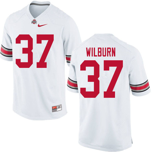 Men #37 Trayvon Wilburn Ohio State Buckeyes College Football Jerseys Sale-White
